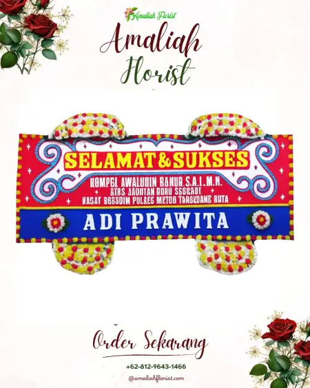 Papan Bunga Ucapan Selamat Wanusobo