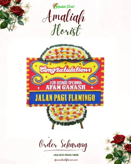 Sewa Papan Bunga Wanusobo